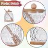 Honey Jar with Dipper and Lid Glass Pot for Dining Table Wedding Party 350ml