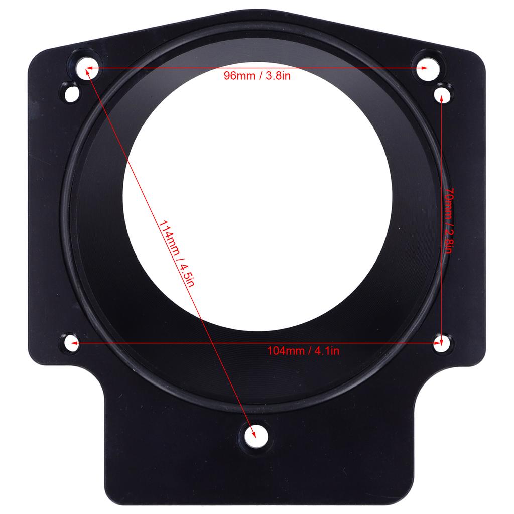 3.6in Intake Manifold Throttle Body Adapter Spacer Fit for GM GEN III LS1 LS2 LS6 LSX LS4Black