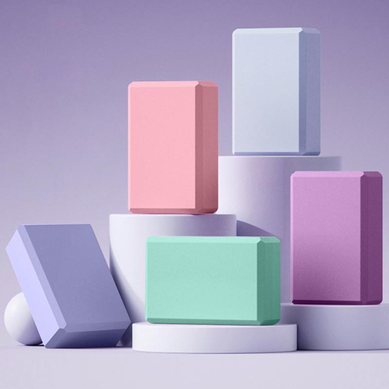 1PC Yoga Building Blocks Cubes Pilates Bricks Reinforcement Mats Sports Supplies Exercise Home Exercise Equipment Fitness