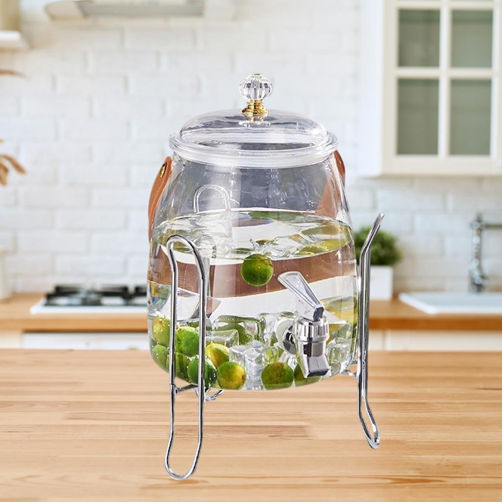 Large Capacity Lemon Beverage Cold Water Kettle Iced Juice Container Summer Beer Dispenser for Home Kitchen Bar Party 3/5/9/15 L
