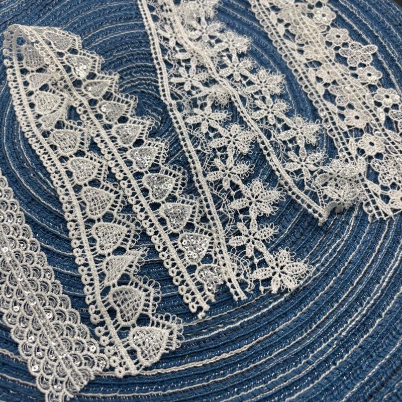 Clothing Accessories Home Women'S Underwear Lolita Ribbon Accessories Hollow Polyester Embroidery Lace Bead Lace