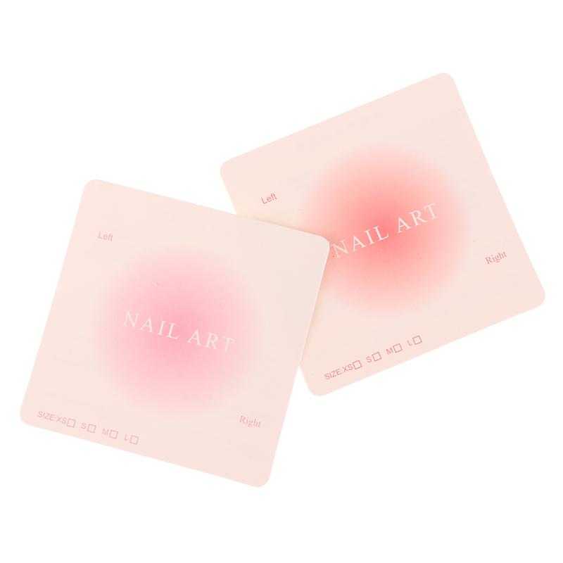 100Pcs Press-On Nail Packaging Display Handmade False Nail Design Swatch Show Card Manicure Sample Display