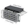 2pcs Solar Powered Solar Powered Warning Light LED Flashing Wireless Safety Lamp  Rear Installation