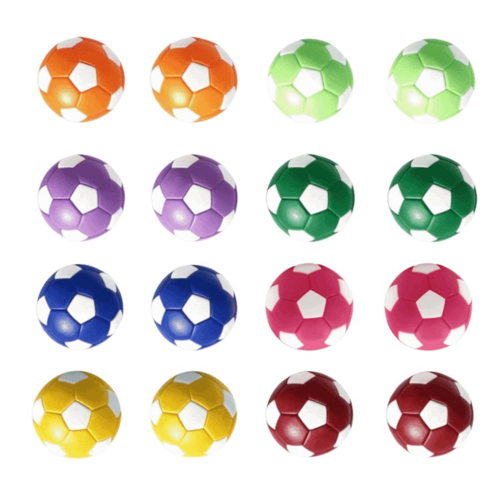 16PCS Soccer Ball Table Soccer Balls Glossy Finish Replacement Football Balls  Family Game Night