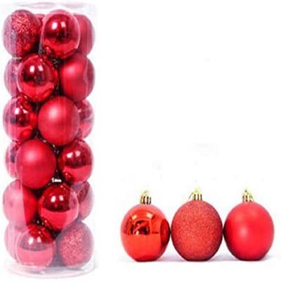 24pcs Christmas Tree Balls Baubles Xmas Tree Hanging Ornament Home Party Decor