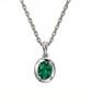 Sting925 Oval Claw Set Charm Pendant