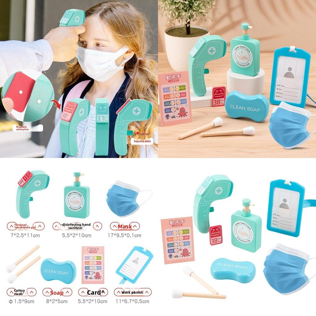 Health Care Child Pretend Kit Wooden Medical Interactive Learning Bonding Parent