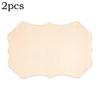 2PCS Unfinished Wood Crafts Blanks Rectangle-Shaped Wood Ornaments Plaques Wood Sign For DIY Hanging Decorations