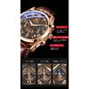 OLEVS Men's Watch, Lightweight, Arm Watch, Waterproof, For Men - Analog Quartz, Lightweight Watch, Brown, Gentleman's Date, Day of the Week, Chronogra