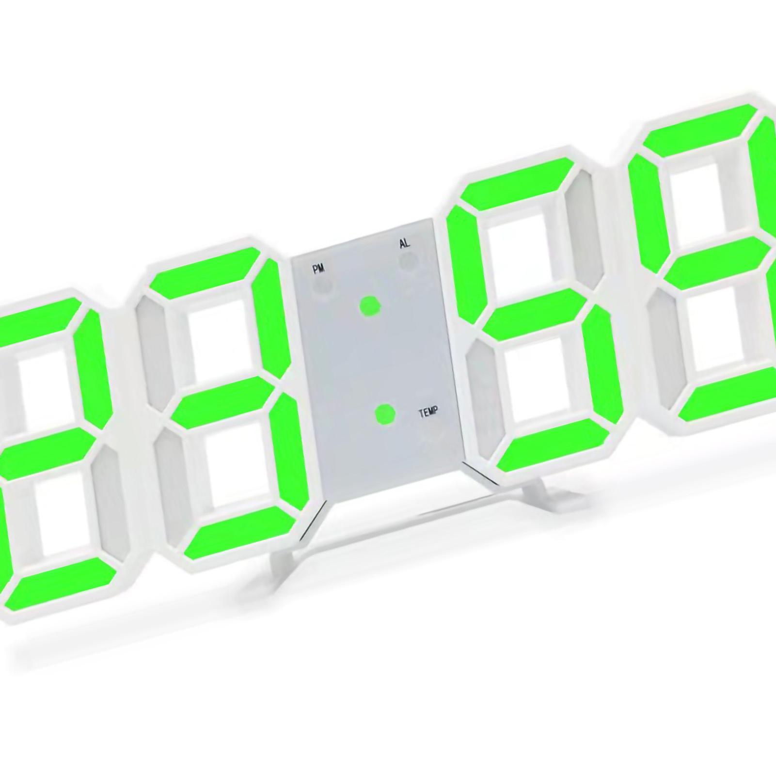 3D светодиодные настенные часы Минималистичные настенные часы-будильник для дома, гостиной, офиса Type 1