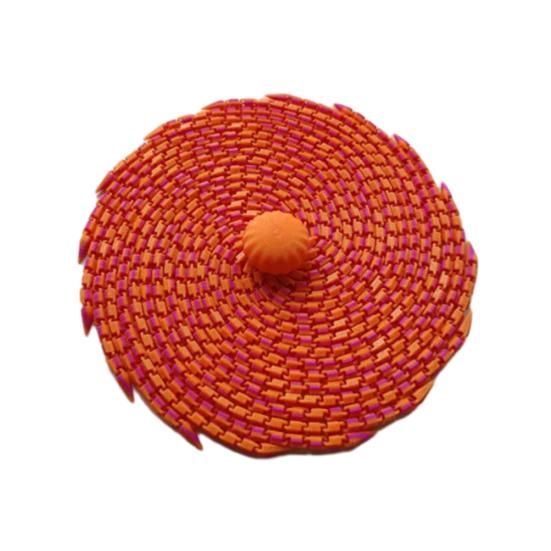 

3D-печатная игрушка-антистресс в виде медузы, подвижные суставы, фигурка осьминога, шарнирное морское животное M оранжевый