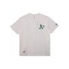 New Era SS24 MLB Oakland Athletics Back Letter Print Crew Neck Summer American Short Sleeve T-Shirt Unisex T-Shirt Light-Brown 14179140