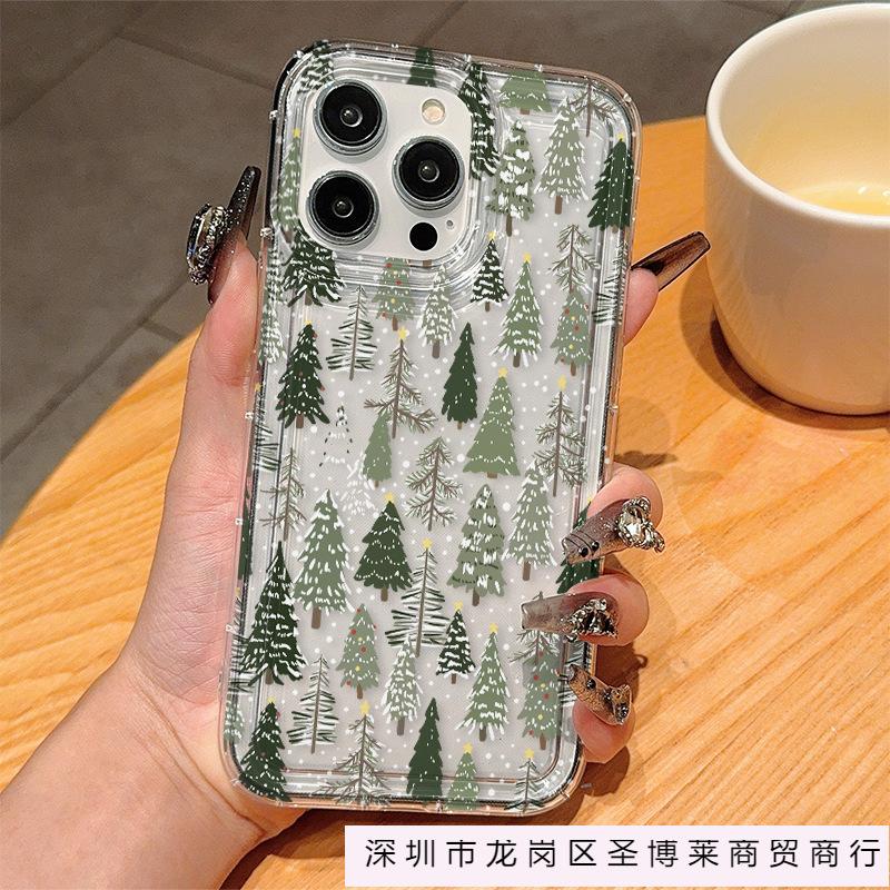 Applicable to Apple 15 mobile phone case iPhone13promax snowflake 14 silicone 12 cute 11 protective case 16plus