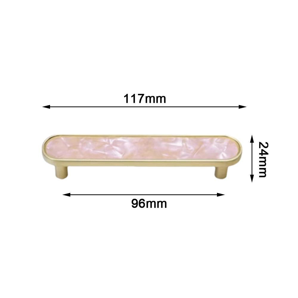 Zinc Alloy Cabinet Handle Pink Black Door Handle Simple Drawer Pull  Dressing Table