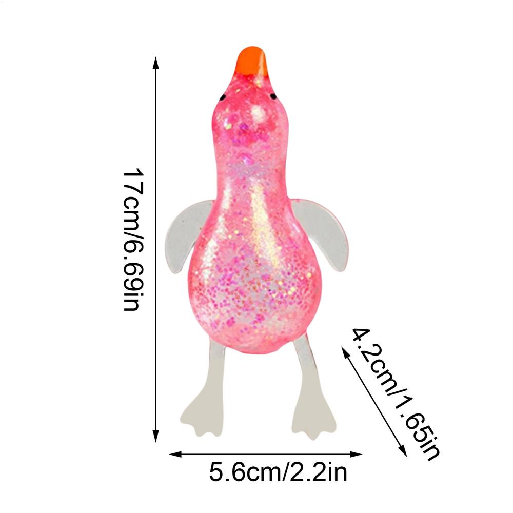 Maltose Colorful AuroraDuck Squeeze Toy Soft Cute Animal Stress Relief Decompressions Stretch Toy For Adults And Children Gift