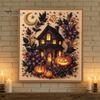 Artisanat Créatif Halloween Perles Bijoux Kit Perles Imitation, Kit Peinture DIY Citrouille Fantôme Ensemble d'Artisanat 3D pour Adultes, Murs Faits Main Idées Cadeaux Créatifs pour Fêtes
