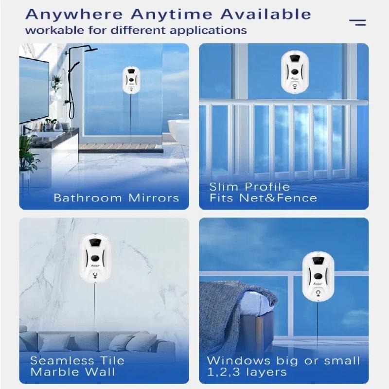 Automatic Glass Cleaning Machine, Window Cleaning Robot, Electric Glass Cleaner, Home Remote Control