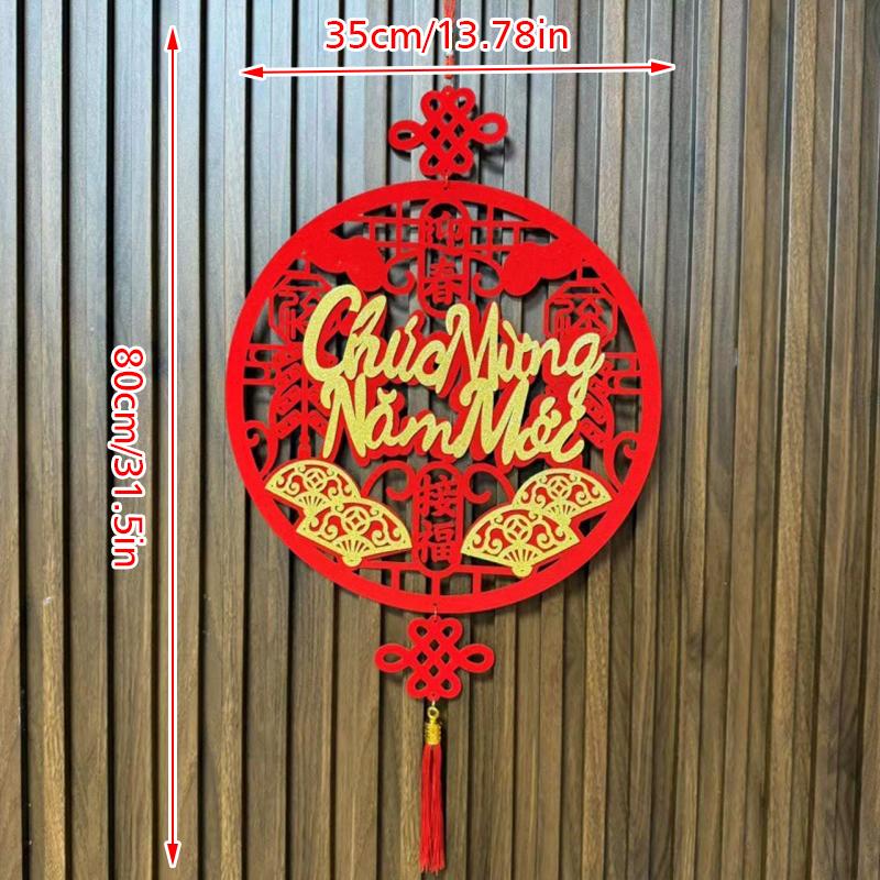 1PC Tassel Design Scene Setting Blessing Pattern Auspicious Pendant Home Decor Exquisite Various Styles