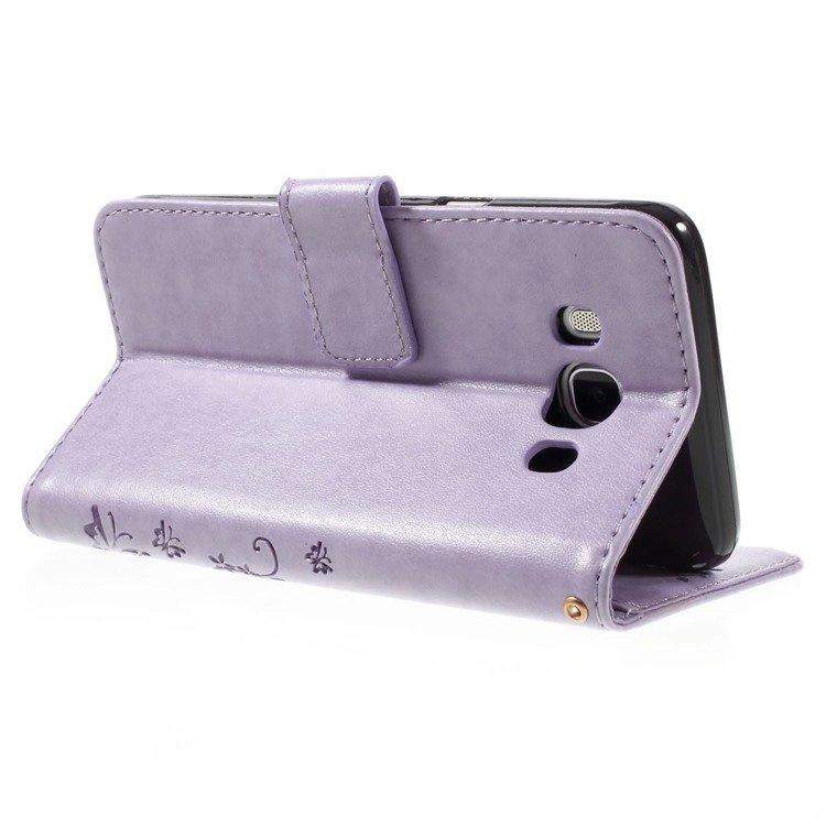 Flip case for Samsung Galaxy J5 2016, Butterfly, purple