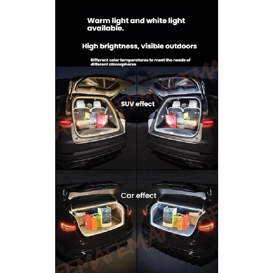 For 2010-2025 Honda Step Wgn Trunk light modification light Atmosphere lights White warm white Rear Trunk LED Light Bar