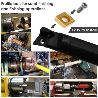 Lathe Boring Bar Turning Tool S06K/S07K/S08K/S10K-SCLCR06 Lathe Turning Tools Holder Set With Carbide Inserts and Wrenches