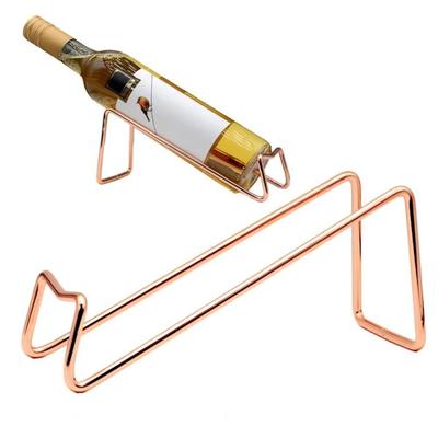 Curved Red Wine Display Stand Metal Beer Holder Champagne Rack  Household Bar Counter Decoration