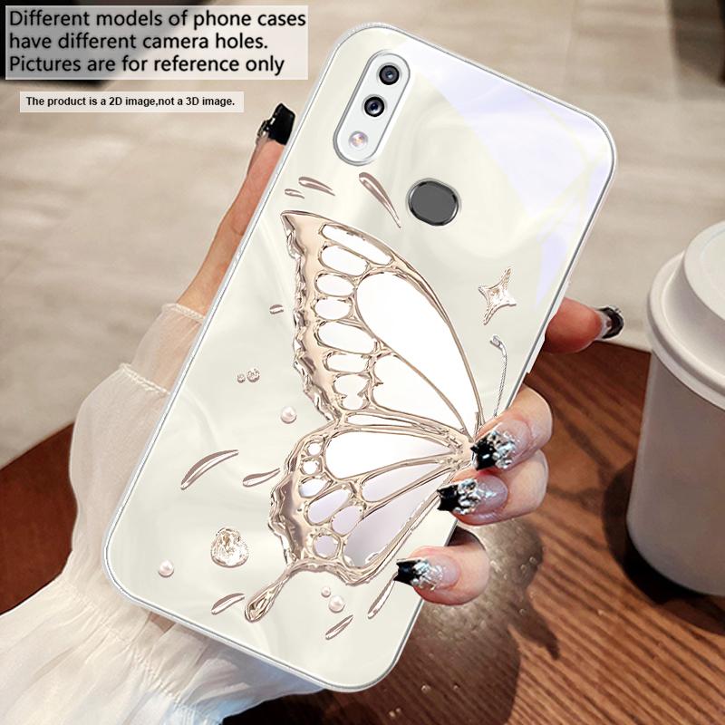 Butterfly of Ice Crystals For Samsung M02 12 Note 8 9 10 20 A 01 A02 A03 Core 04 05 06 10 12 13 14 15 A16 Glass Ultra Phone Case