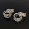 French Vintage Bratich Lace Open Ring Fashion Two-Color Italian High-End Hollow Celebrity Ring