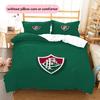 Fluminense FC Pattern Bedding Quilt Set  Home Decoration  Gift (1 * duvet cover + 2 * pillowcase  without core)