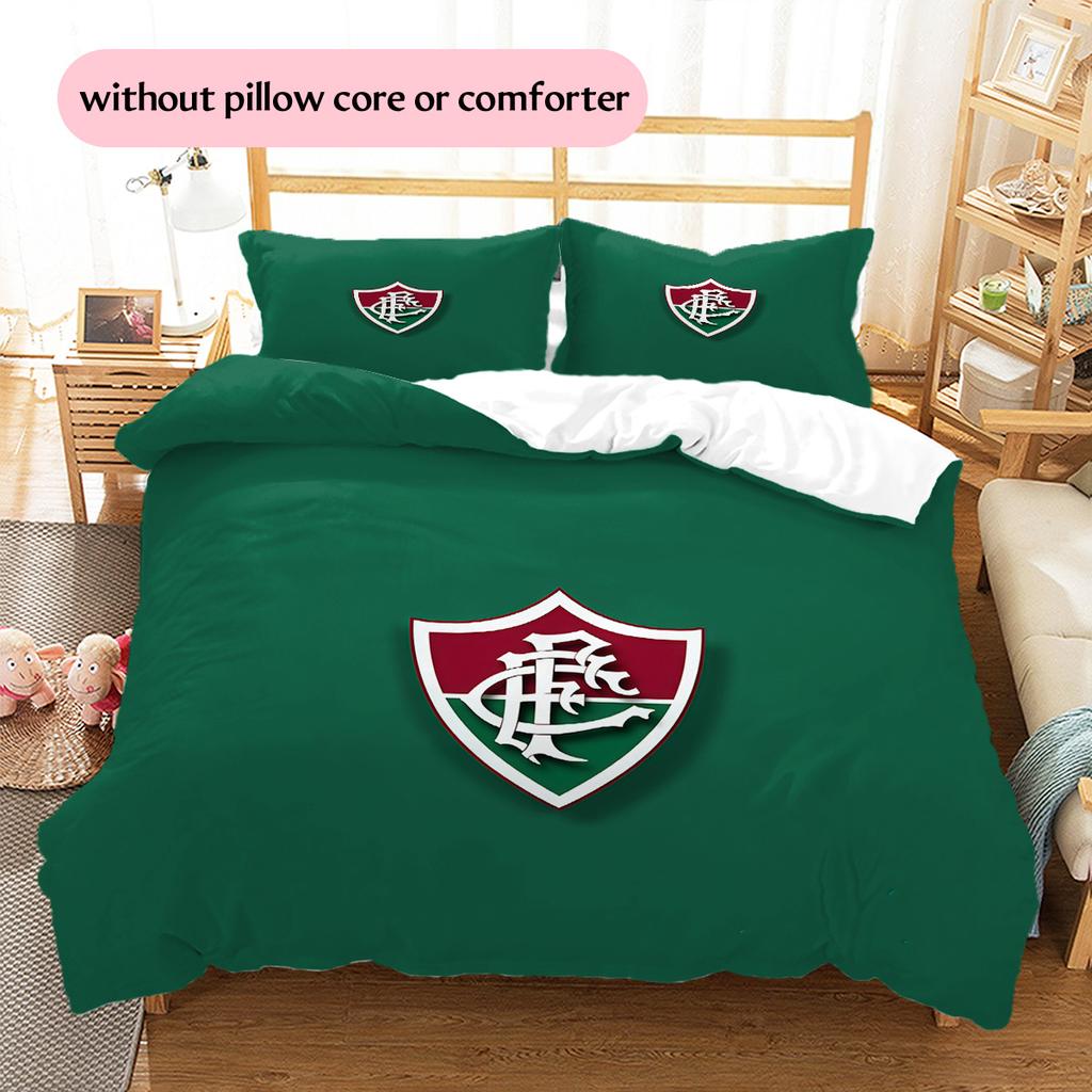 Fluminense FC Pattern Bedding Quilt Set Home Decoration Gift (1 * duvet cover + 2 * pillowcase without core)