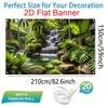 1Pcs Lush Jungle Waterfall Landscape Pattern Decoration Background Nature Backdrop Decorations For Photo Studio Booth Party