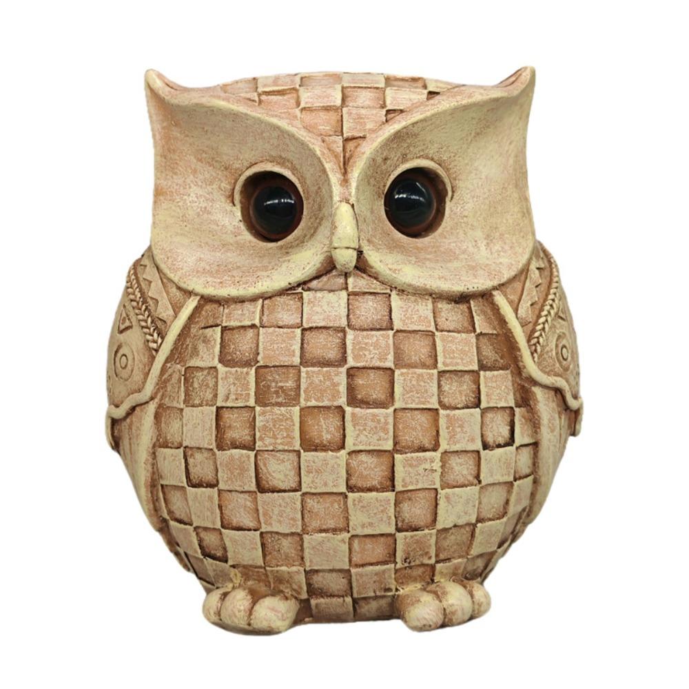 

Vintage Lucky Owls Statue Resin Crafts Owls Desktop Ornaments Home Desk Decoration Owl
