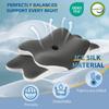 Memory Foam Pillow Cervical Neck Pillow Neck Ergonomic Contour Side Sleeper for Side Back Stomach Sleepers with Pillowcase Grey
