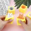 Cheese Mouse Stress Relieving Toy Cheese Pinch Fun Stress Ball Vent Squirrel Cup Prank Toy