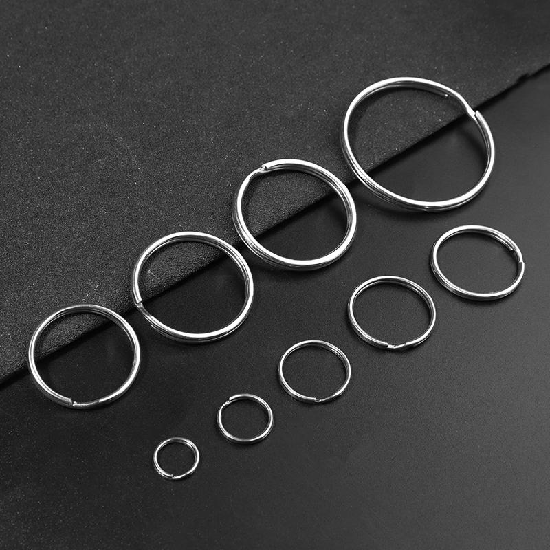 Portachiavi in acciaio inossidabile 304 Portachiavi Portachiavi Portachiavi Anello spezzato Per creazione di gioielli Portachiavi Caldo All'ingrosso