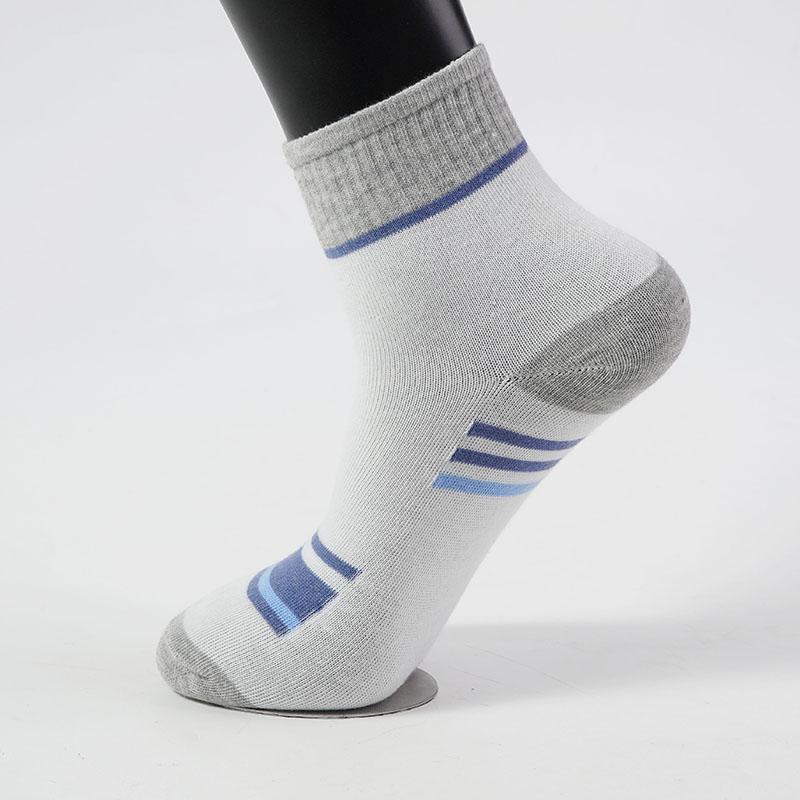 5 Pairs Men's Mid-calf Cotton Socks Sports Sweat-absorbent and Anti-odor Socks Color Matching Socks for Men