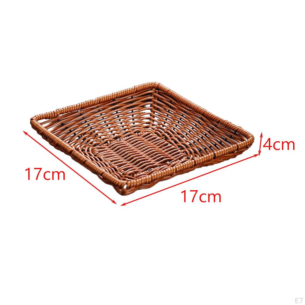 Bread Basket, Kitchen Fruit Holder, Decorative Basket Serving Tray Food Organizer for