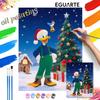 Donald Duck Christmas Tree Paint by Numbers Painting Kit Hand Painted Home Decor Gift