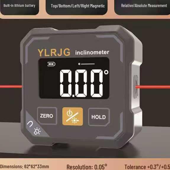 Digital Inclinometer Level with Strong Magnetic Base and HD Display