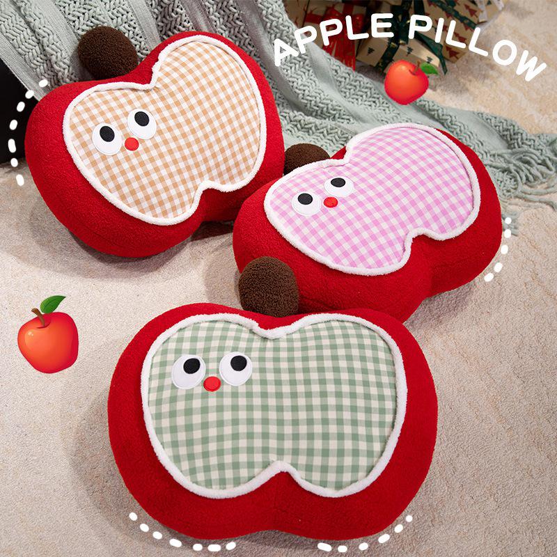 Creative Apple Pillow Sofa Decor: Tatami Backrest & Office Cushion for Dorms & Bedside