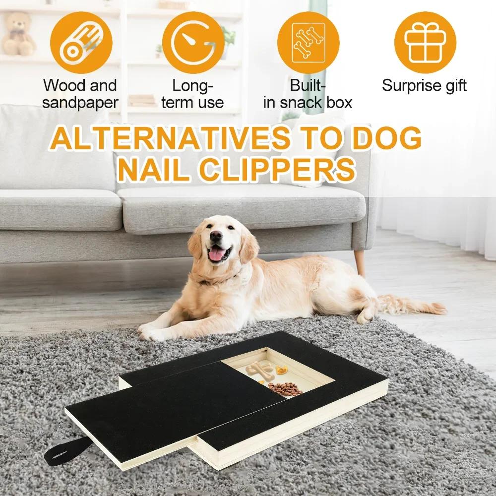 Dog Paw Nail Scratch Pad File Board Trimming Scratcher Trimmer Box Emery Sandpaper Filing Scratchboard Polish Pads Anxiety