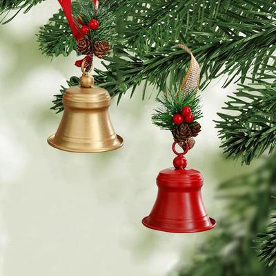 Goldene Schlittenglocke Weihnachtsbaumglocke Handgefertigtes Design Weihnachtsglocke Weihnachtsdekoration Tragbare Weihnachtsbaumglocke Weihnachten