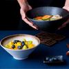 Japanese Retro Ceramic Ramen Bowl Noodles Rice Creative Hat Bowl Porcelain Tableware Household Kitchen Supplies Dinnerware
