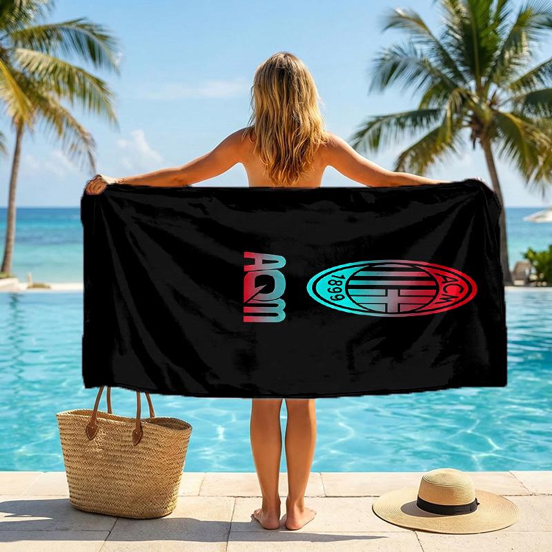 AC Mailand Strandtuch Weiches Mikrofaser Sommerhandtuch Schnelltrocknendes Absorptionsfähiges Handtuch für Strand Schwimmbad Reisen