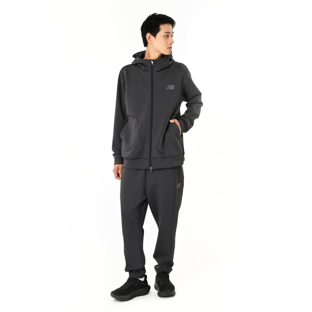 New Balance Cardboard Hooded Jacket Japan UV PHM Size L Men's (AMJ55668), Exclusive, Stretch, Protection, UPF, (Phantom)