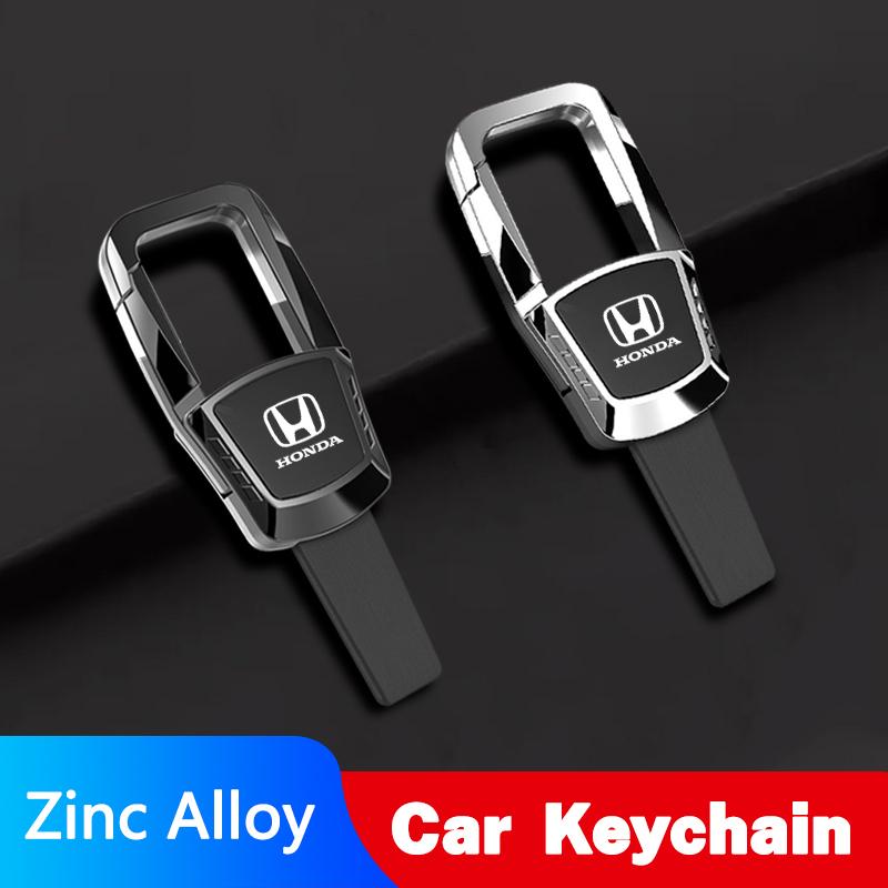 1PC Alloy Car Logo Decoration Keychain Keyring Gift Key Ring For Honda Civic Accord Fit Jazz Pilot CRV Odyssey Passport City HRV LV4