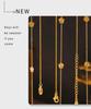 Elegant European & American Ins Style Small Flower Clavicle Necklace, 18K Gold-Plated Titanium Steel, Niche Design for Women