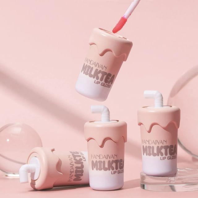 HANDAIYAN - Milk Tea Matte Liquid Lipstick - 6 Colors 01# Bright Cherry Tint - 5.8ml