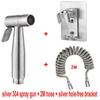 304 High-Pressure Toilet Bidet Sprayer Set with Faucet and Nozzle