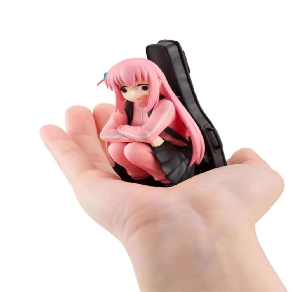 Anime Bocchi The Rock Gotou Hitori Figure Cute Collectible Doll With 1 Replaceable Face Decoration Gift